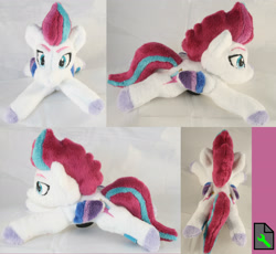 Size: 3264x3000 | Tagged: safe, artist:bastler, imported from derpibooru, zipp storm, pegasus, pony, colored wings, female, g5, irl, mare, multicolored wings, photo, plushie, solo, wings