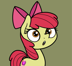 Size: 2048x1881 | Tagged: safe, artist:ewoudcponies, imported from derpibooru, apple bloom, earth pony, pony, female, simple background, solo
