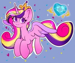 Size: 2048x1739 | Tagged: safe, artist:indigohatetrain, imported from derpibooru, princess cadance, alicorn, pony, female, heart, heart eyes, solo, wingding eyes