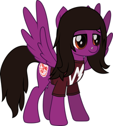 Size: 984x1094 | Tagged: safe, artist:lightningbolt, derpibooru exclusive, imported from derpibooru, pegasus, pony, .svg available, clothes, colored pupils, lidded eyes, male, movie accurate, nose piercing, pierce the veil, piercing, ponified, shirt, simple background, solo, spread wings, stallion, standing, svg, t-shirt, transparent background, vector, vic fuentes, wings