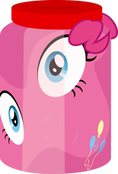 Size: 583x855 | Tagged: safe, artist:sollace, derpibooru exclusive, imported from derpibooru, pinkie pie, .svg available, jar, object, simple background, svg, transparent background, vector