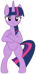 Size: 2122x4267 | Tagged: safe, artist:twilyisbestpone, artist:whiteplumage233, imported from derpibooru, twilight sparkle, alicorn, pony, ankha zone, base used, bipedal, chest fluff, crossed hooves, female, frown, high res, looking at you, mare, meme, sexy, simple background, solo, standing, standing on two hooves, stupid sexy twilight, transparent background, twilight sparkle (alicorn)