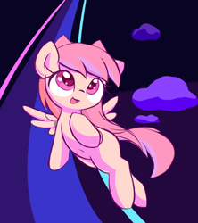 Size: 732x824 | Tagged: safe, imported from twibooru, oc, oc:missing bliss, pegasus, pony, abstract background, belly button, female, filly, flying, image, png