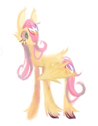 Size: 1153x1471 | Tagged: safe, artist:glorioustragedykid, imported from derpibooru, fluttershy, pegasus, pony, simple background, solo, white background