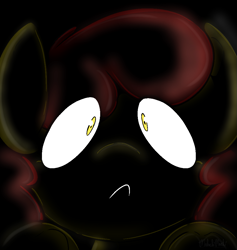 Size: 949x1000 | Tagged: safe, artist:malachimoet, imported from derpibooru, apple bloom, earth pony, pony, luna game, creepybloom, creepypasta, cute, female, filly, foal, looking at you, solo