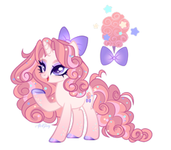 Size: 1920x1693 | Tagged: safe, artist:gloriaartist, imported from derpibooru, oc, oc only, pony, unicorn, bow, female, hair bow, mare, simple background, solo, transparent background