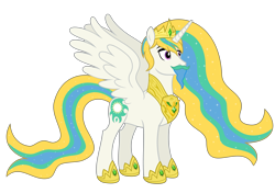 Size: 5779x4061 | Tagged: source needed, safe, anonymous artist, imported from derpibooru, oc, oc only, oc:crown prince zenith sunshine, alicorn, pony, absurd resolution, alicorn oc, beard, closed mouth, crown, crown prince, cutie mark, ethereal mane, ethereal tail, eyebrows, eyelashes, eyes open, facial hair, g4, goatee, hoof shoes, horn, jewelry, male, moustache, nostrils, offspring, parent:king equus, parent:princess celestia, parents:canon x oc, parents:celequus, pony oc, prince, product of incest, regalia, royalty, show accurate, simple background, solo, spread wings, stallion, stallion of the sun, standing, tail, transparent background, vector, wall of tags, wings