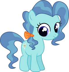Size: 3228x3385 | Tagged: safe, artist:thatusualguy06, imported from derpibooru, petunia paleo, earth pony, pony, .svg available, bow, female, filly, foal, gameloft, hair bow, looking at you, simple background, solo, svg, transparent background, vector