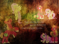 Size: 900x675 | Tagged: safe, artist:phasingirl, edit, imported from derpibooru, big macintosh, fluttershy, earth pony, pegasus, pony, duo, female, fluttermac, male, mare, shipping, stallion, straight, wallpaper, wallpaper edit