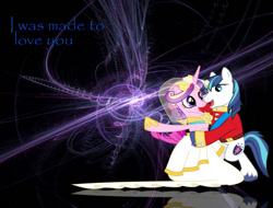 Size: 900x684 | Tagged: safe, artist:phasingirl, edit, imported from derpibooru, princess cadance, shining armor, alicorn, pony, unicorn, female, male, mare, shiningcadance, shipping, stallion, straight, wallpaper, wallpaper edit