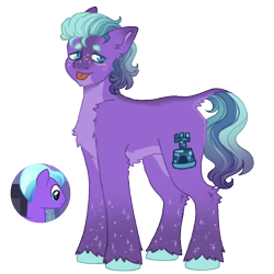 Size: 1000x1000 | Tagged: safe, artist:kazmuun, imported from derpibooru, rubinstein, earth pony, pony, chest fluff, concave belly, countershading, leg fluff, male, pale belly, purple, simple background, solo, stallion, transparent background, unshorn fetlocks