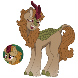 Size: 1000x1000 | Tagged: safe, artist:kazmuun, imported from derpibooru, fern flare, oc, oc only, kirin, pony, cloven hooves, concave belly, female, hoof fluff, male, mare, signature, simple background, solo, standing, transparent background