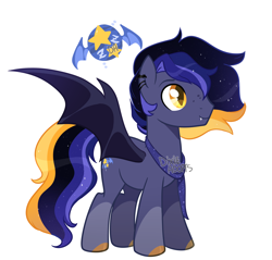 Size: 2000x1912 | Tagged: safe, artist:dixieadopts, imported from derpibooru, oc, oc only, oc:shadow spark, bat pony, pony, male, simple background, solo, stallion, transparent background
