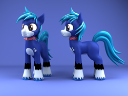 Size: 2000x1500 | Tagged: safe, artist:argos90, imported from derpibooru, oc, oc only, oc:azulito, earth pony, pony, 3d, colt, colt oc, foal, male, reference sheet, solo