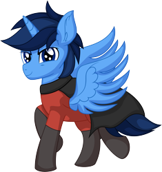 Size: 6298x6691 | Tagged: safe, artist:cyanlightning, imported from derpibooru, oc, oc only, oc:blue thunder, alicorn, pony, .svg available, absurd resolution, male, simple background, solo, spread wings, stallion, superhero, transparent background, vector, wings