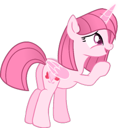 Size: 656x699 | Tagged: safe, artist:kurisha-chan, artist:tanahgrogot, imported from derpibooru, oc, oc only, oc:annisa trihapsari, alicorn, earth pony, pony, annibutt, base used, butt, cute, female, magic, mare, ocbetes, open mouth, open smile, plot, simple background, smiling, solo, transparent background