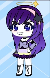 Size: 308x477 | Tagged: safe, artist:u66589, imported from twibooru, rarity, human, equestria girls, 4+, aesthetic background, anime, cartoon, dressup, equestria girls-ified, fashion, for kids only, gacha, gacha club, gacha life, high res, humanized, image, kids game, needs more jpeg, semi-related, starsue