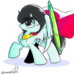 Size: 3072x3072 | Tagged: safe, artist:joseomegametal, imported from derpibooru, oc, oc only, alicorn, pony, cape, clothes, simple background, solo, white background