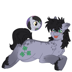 Size: 1000x1000 | Tagged: safe, artist:kazmuun, imported from derpibooru, felix, earth pony, pony, lucky streak, simple background, solo, tongue out, transparent background