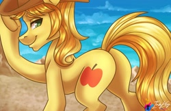 Size: 1224x792 | Tagged: safe, artist:inkkeystudios, imported from derpibooru, braeburn, earth pony, pony, solo