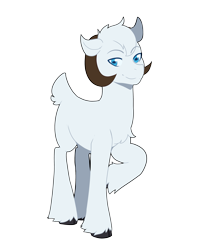 Size: 2967x3689 | Tagged: safe, artist:mylittlesheepy, imported from derpibooru, sheep, male, simple background, smiling, solo, transparent background, vector, white coat