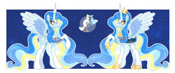 Size: 3763x1575 | Tagged: safe, artist:dixieadopts, imported from derpibooru, oc, oc:eternal light, alicorn, pony, female, mare, solo