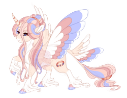 Size: 3000x2300 | Tagged: safe, artist:gigason, imported from derpibooru, oc, oc only, oc:angel wings, alicorn, pony, colored wings, female, mare, multicolored wings, simple background, solo, tail wings, transparent background, wings