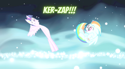 Size: 2048x1137 | Tagged: safe, artist:benpictures1, imported from ponybooru, rainbow dash, twilight sparkle, alicorn, pegasus, pony, comic:gem of mysteries, comic, cute, dashabetes, duo, duo female, faic, female, flower, flower in ear, lesbian, mare, shipping, twiabetes, twidash, twilight sparkle (alicorn)