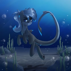 Size: 2160x2160 | Tagged: safe, artist:twigpaste, imported from twibooru, oc, oc only, oc:lacera viscera, original species, pony, shark, shark pony, female, image, needs more jpeg, pale belly, solo, underhoof