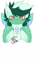 Size: 2550x4200 | Tagged: safe, imported from derpibooru, oc, oc only, oc:minty fresh, disguise, disguised changeling, simple background, solo, white background