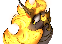 Size: 2800x2000 | Tagged: safe, artist:ladyluna2, imported from derpibooru, daybreaker, princess celestia, alicorn, pony, bust, crying, curved horn, digital art, ethereal mane, female, flowing mane, gem, glowing, high res, horn, horns, jewelry, mane of fire, mare, necklace, orange eyes, simple background, sketch, solo, sparkles, starry mane, teary eyes, teeth, transparent background