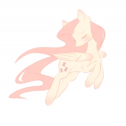 Size: 1580x1580 | Tagged: safe, artist:mix2546, imported from derpibooru, fluttershy, pegasus, pony, blushing, cute, ear blush, eyes closed, female, mare, shyabetes, simple background, solo, white background, wing blush