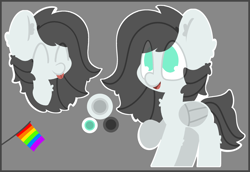 Size: 2900x2000 | Tagged: safe, artist:moonydusk, imported from derpibooru, oc, oc only, oc:sky scamper, pegasus, pony, male, old art, pride flag, reference sheet, solo, stallion, wings