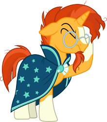 Size: 3000x3413 | Tagged: safe, artist:cloudy glow, imported from derpibooru, sunburst, pony, unicorn, the parent map, .ai available, facehoof, high res, male, simple background, solo, stallion, transparent background, vector