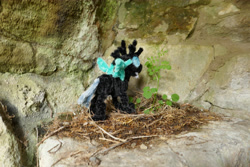 Size: 5472x3648 | Tagged: safe, alternate version, artist:malte279, imported from derpibooru, part of a set, changeling, chenille, chenille stems, chenille wire, craft, irl, part of a series, photo, pipe cleaner sculpture, pipe cleaners, solo
