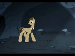 Size: 640x480 | Tagged: dead source, safe, artist:amanda d, imported from derpibooru, doctor whooves, minuette, time turner, earth pony, pony, unicorn, 2013, animated, artifact, cave, doctor who, female, idris, jail, link in description, male, mare, necktie, nostalgia, ponified scene, prison, scene interpretation, sound, stallion, tardis, the doctor, the doctor's wife, webm, youtube link