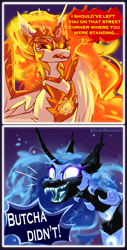 Size: 2074x4098 | Tagged: safe, artist:greenmaneheart, imported from derpibooru, daybreaker, nightmare moon, pony, comic, teeth