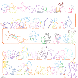 Size: 3000x3000 | Tagged: safe, artist:widelake, imported from derpibooru, apple bloom, applejack, autumn blaze, bright mac, captain celaeno, coloratura, fizzlepop berrytwist, fluttershy, pear butter, pinkie pie, princess cadance, princess celestia, princess skystar, rainbow dash, rarity, shining armor, spike, starlight glimmer, tank, tempest shadow, thorax, twilight sparkle, alicorn, changeling, dog, earth pony, pegasus, pony, unicorn, equestria girls, equestria girls (movie), legend of everfree, my little pony: the movie, pinkie pride, princess twilight sparkle (episode), sounds of silence, the cutie map, the mane attraction, the perfect pear, the times they are a changeling, countess coloratura, crying, guitar, humane five, humane six, lineart, mane seven, mane six, minimalist, musical instrument, our town, rara, simple background, spike the dog, twilight sparkle (alicorn), twilight's castle, unicorn twilight, white background