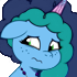 Size: 70x70 | Tagged: safe, artist:dsb71013, derpibooru exclusive, imported from derpibooru, pony, unicorn, spoiler:g5, spoiler:my little pony: tell your tale, spoiler:tyts01e39, emotes, g5, misty brightdawn, my little pony: tell your tale, picture for breezies, ponymote, sad, simple background, solo, transparent background, under the mistytoe