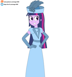 Size: 3761x4025 | Tagged: safe, artist:eagc7, imported from derpibooru, twilight sparkle, alicorn, equestria girls, clothes, dress, female, gown, ko-fi, long dress, long skirt, patreon, patreon reward, simple background, skirt, solo, twilight sparkle (alicorn), white background