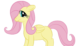 Size: 768x458 | Tagged: safe, artist:o-fluttershy-o, imported from derpibooru, fluttershy, pegasus, pony, hair over one eye, missing cutie mark, simple background, solo, transparent background, vector