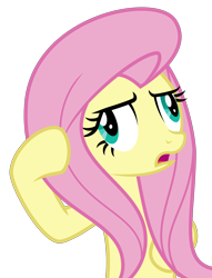 Size: 3122x4086 | Tagged: safe, alternate version, artist:sollace, imported from derpibooru, fluttershy, pegasus, pony, flutter brutter, derp, exploitable, faic, insanity, open mouth, simple background, solo, transparent background, vector, wat