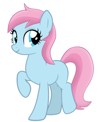 Size: 1700x2000 | Tagged: safe, artist:tankman, imported from derpibooru, oc, oc only, oc:water lilly, earth pony, pony, beautiful, blue body, blue eyes, blue skin, female, looking at you, makeup, mare, pink mane, pink tail, seductive look, simple background, smiling, solo, tail, transparent background