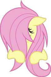 Size: 3404x5148 | Tagged: safe, alternate version, artist:sollace, derpibooru exclusive, imported from derpibooru, fluttershy, pegasus, pony, flutter brutter, .svg available, cute, hiding behind mane, shy, shyabetes, simple background, solo, svg, transparent background, vector