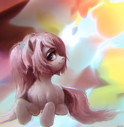 Size: 2444x2500 | Tagged: safe, artist:rvsd, imported from derpibooru, oc, oc only, earth pony, pony, abstract background, earth pony oc, female, looking at you, mare, solo