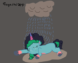 Size: 5503x4428 | Tagged: safe, artist:toyashixp, imported from derpibooru, pony, unicorn, cloud, crying, female, g5, mare, misty brightdawn, my little pony: a new generation