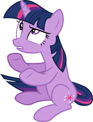 Size: 3000x3926 | Tagged: safe, artist:cloudy glow, imported from derpibooru, twilight sparkle, pony, unicorn, a canterlot wedding, .ai available, female, frown, high res, mare, simple background, sitting, solo, teeth, transparent background, unicorn twilight, vector