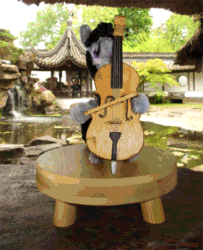Size: 1217x1500 | Tagged: safe, alternate version, artist:malte279, imported from derpibooru, part of a set, octavia melody, pony, animated, bow (instrument), cello, cello bow, chenille, chenille stems, chenille wire, craft, gif, irl, musical instrument, part of a series, photo, pipe cleaner sculpture, pipe cleaners, rotating, rotation, solo
