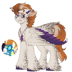 Size: 1000x1000 | Tagged: safe, artist:kazmuun, imported from derpibooru, fire streak, pegasus, pony, alternate design, colored wings, hybrid wings, male, simple background, solo, stallion, transparent background, two toned wings, wings