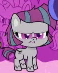 Size: 374x467 | Tagged: safe, imported from derpibooru, screencap, earth pony, pony, my little pony: pony life, angry, annoyed, frown, gray coat, scowl, unknown pony, unnamed character, unnamed pony